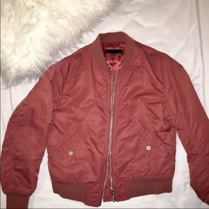 Smokey Pink Bomber Jacket